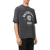 T-shirt a maniche corte con logo Varsity “Washed Black” 612966TMV981000