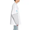 T-shirt a maniche doppie Balenciaga x WFP “White” 698089TMVL29086