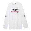 T-shirt a maniche lunghe 3B Sports Icon Oversized “Bianco Nero Rosso” 720250TPVD79065