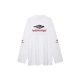 T-shirt a maniche lunghe 3B Sports Icon Oversized “Bianco Nero Rosso” 720250TPVD79065