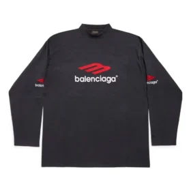 T-shirt a maniche lunghe 3B Sports Icon Oversized “Nero Rosso Bianco” 720250TPVD71470