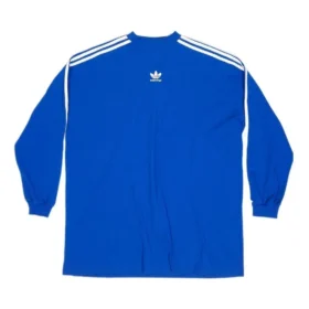 T-shirt a maniche lunghe Balenciaga x adidas Oversized “Blue” 728789TNVA65531