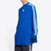 T-shirt a maniche lunghe Balenciaga x adidas Oversized “Blue” 728789TNVA65531