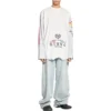 T-shirt a maniche lunghe capovolta “Bianco” 698155TMVC99000