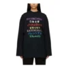 T-shirt a maniche lunghe con logo Languages “Black Multicolor” 641667TJVI32771
