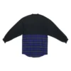 T-shirt a maniche lunghe con toppa BB Authentic “Black Blue” 698227TMM085212