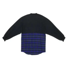 T-shirt a maniche lunghe con toppa BB Authentic “Black Blue” 698227TMM085212
