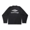 T-shirt a maniche lunghe da sci 3B Sports Icon, vestibilità Large, “Nero” 779988TPVQ51000