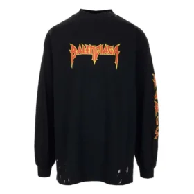 T-shirt a maniche lunghe dei Metallica “Black Orange” 693949TMV881055