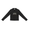 T-shirt a maniche lunghe Fashion Institute, vestibilità media “Black” 698124TMVH51073