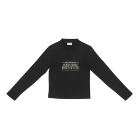 T-shirt a maniche lunghe Fashion Institute, vestibilità media “Black” 698124TMVH51073