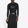 T-shirt a maniche lunghe Fashion Institute, vestibilità media “Black” 698124TMVH51073