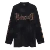 T-shirt a maniche lunghe Heavy Metal, vestibilità oversize “Black Faded” 739783TOVE11055