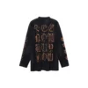 T-shirt a maniche lunghe Heavy Metal, vestibilità oversize “Black Faded” 739783TOVE11055