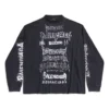 T-shirt a maniche lunghe in tessuto metallizzato “Black White” 699191TPVO31569