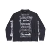T-shirt a maniche lunghe in tessuto metallizzato “Black White” 699191TPVO31569