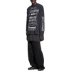 T-shirt a maniche lunghe in tessuto metallizzato “Black White” 699191TPVO31569