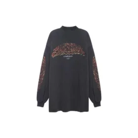 T-shirt a maniche lunghe Offshore Oversized “Black Faded” 739027TPVM81568