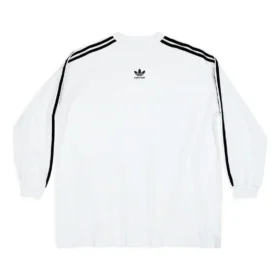 T-shirt a maniche lunghe oversize Balenciaga x adidas “White” 728789TNVA61156