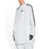 T-shirt a maniche lunghe oversize Balenciaga x adidas “White” 728789TNVA61156