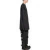 T-shirt a maniche lunghe oversize “Black Faded” 739783TOVF49034
