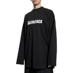 T-shirt a maniche lunghe oversize Caps “Black” 681046TNVL11070