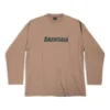 T-shirt a maniche lunghe oversize “Khaki” 681046TNVL17761