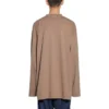 T-shirt a maniche lunghe oversize “Khaki” 681046TNVL17761