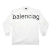 T-shirt a maniche lunghe oversize “White” di Bal.com 739027TOVO19081