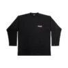 T-shirt a maniche lunghe per Political Campaign, vestibilità larga “Black” 681046TKVJ11070