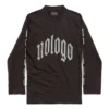 T-shirt a maniche lunghe senza logo “Black Grey” 788244TQVK51200