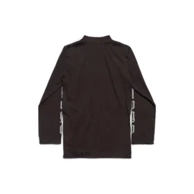T-shirt a maniche lunghe senza logo “Black Grey” 788244TQVK51200