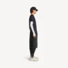 T-shirt a maniche lunghe techwear da uomo in blu navy/bianco T-shirt a maniche lunghe techwear da uomo in blu navy/bianco