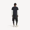 T-shirt a maniche lunghe techwear da uomo in blu navy/bianco T-shirt a maniche lunghe techwear da uomo in blu navy/bianco
