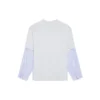 T-shirt a strati con logo Slime “Grigio” 671401TLVF11203