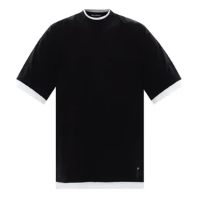 T-shirt a strati oversize “Black White” 644693TIVG61070