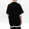T-shirt a strati oversize “Black White” 644693TIVG61070