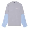 T-shirt a strati per Political Campaign “Grigio” 671401TKVJ11379
