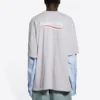 T-shirt a strati per Political Campaign “Grigio” 671401TKVJ11379