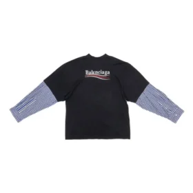T-shirt a strati Political Campaign “Black” 698631TKVJ11070