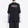 T-shirt a strati Political Campaign “Black” 698631TKVJ11070