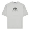 T-shirt a vestibilità regolare in tessuto interlock BB “Grey” 578139TGV751300
