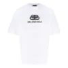 T-shirt a vestibilità regolare in tessuto intrecciato BB “White” 578139TEV489044