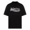 T-shirt Balenciaga disegnata a mano “Black” 641675TNVE71197