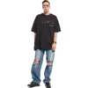 T-shirt Balenciaga disegnata a mano, vestibilità larga “Black” 641675TOVO51070