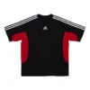 T-shirt Balenciaga x adidas, vestibilità media “Black Red” 712401TNVA61003