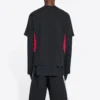 T-shirt Balenciaga x adidas, vestibilità media “Black Red” 712401TNVA61003