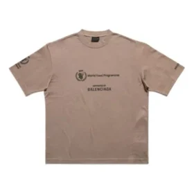 T-shirt Balenciaga x WFP, vestibilità media “Beige” 612966TMVL27761