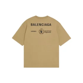 T-shirt Balenciaga x WFP, vestibilità media, “Khaki” 612966THV849605