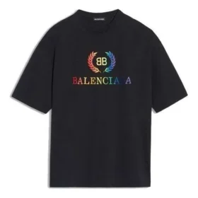 T-shirt BB con logo arcobaleno “Black” 570805TEV531000
